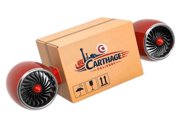 Colis Carthage Delivery propulsé par deux moteurs